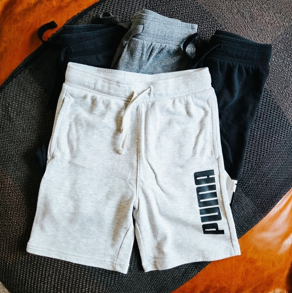 Puma Fleece Shorts Bundle – 4 Pairs (Youth M 10/12)